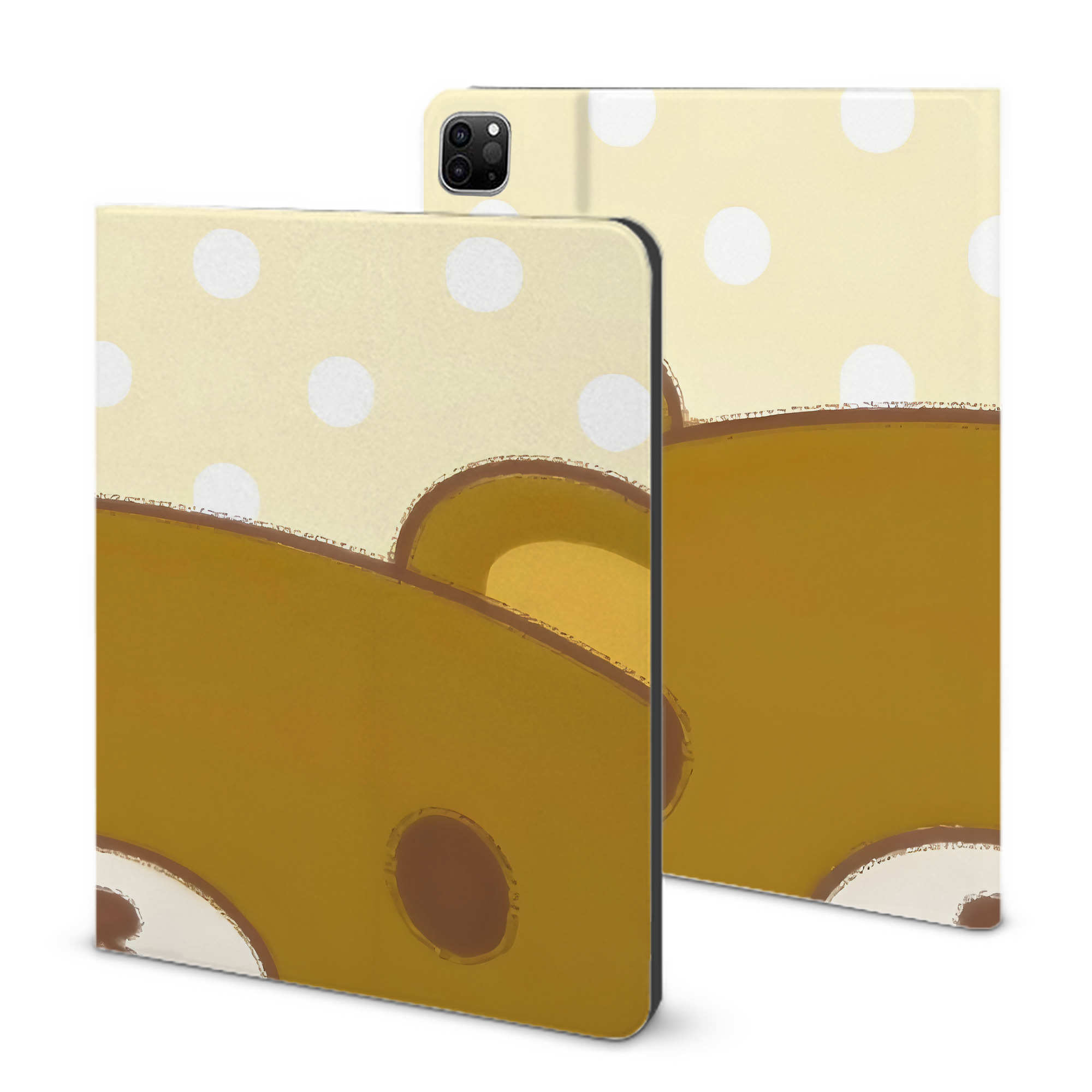 （画像用） リラックマ リラックマ キイロイトリ Rilakkuma Korilakkuma Kiiroitori IPad ケース ブック型 PUレザー TPU 耐衝撃 軽量 薄型 ペン収納なし 全面保護 IPad 各モデル対応